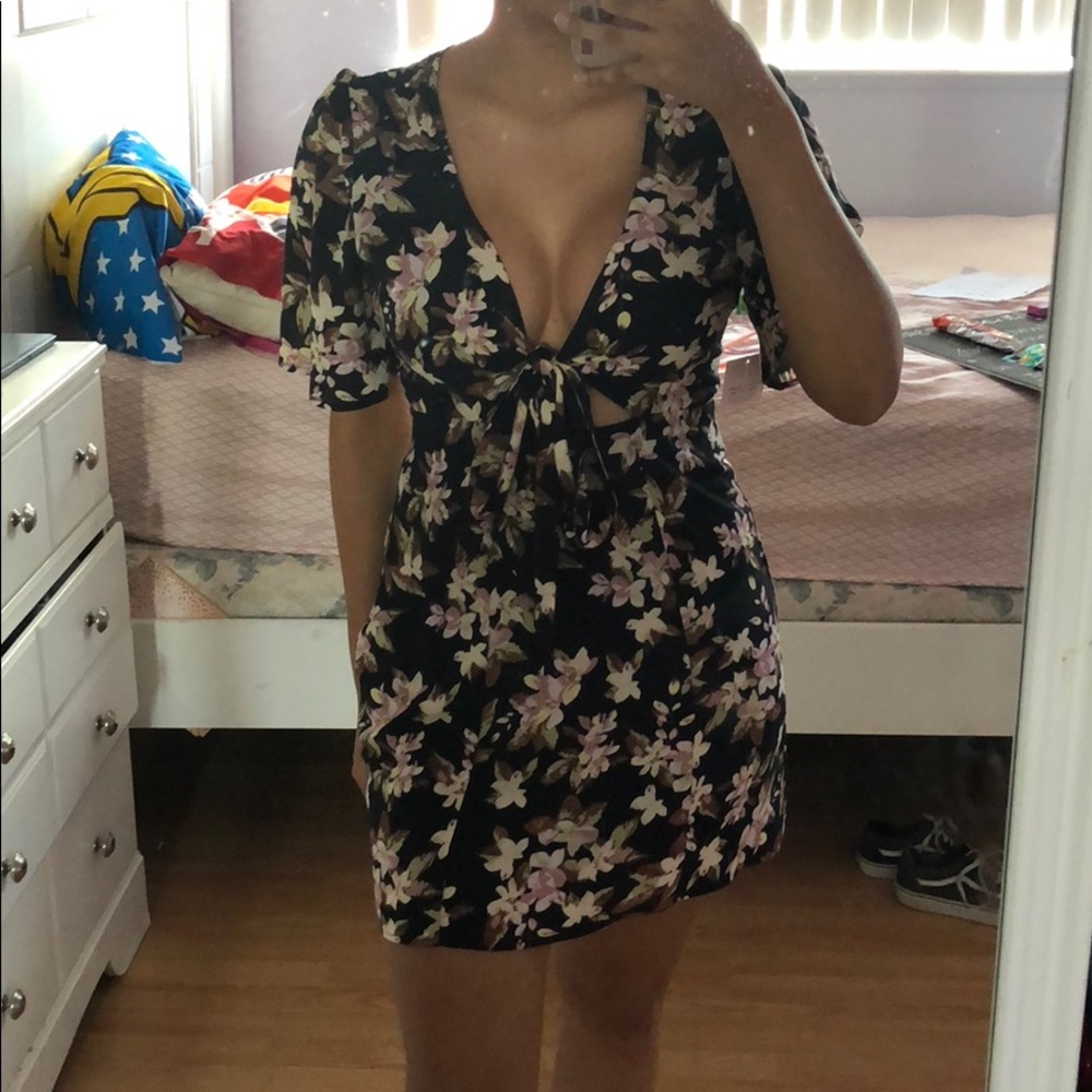 Cotton candy la floral dress